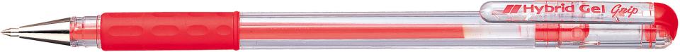 Pentel K116 Hybrid Gel Grip Rollerball Pen 0.6mm Red