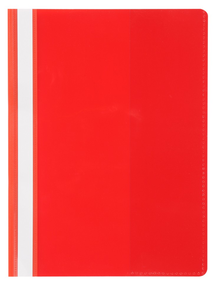 Marbig Flat File Deluxe A4 Clear Front Red
