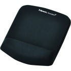 Fellowes PlushTouch Mouse Pad with Wrist Rest Black
