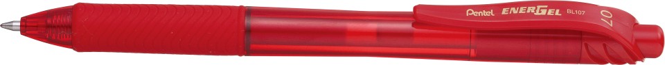 Pentel Energel X Gel Ink Pen Retractable Fine BL107 0.7mm Red