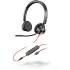 Poly Plantronics Blackwire 3325 Stereo Usb Type C And 3.5mm Over The Head Wired Headset image