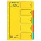 Warwick 15Z6 Dividers 5 Tab Foolscap Coloured image