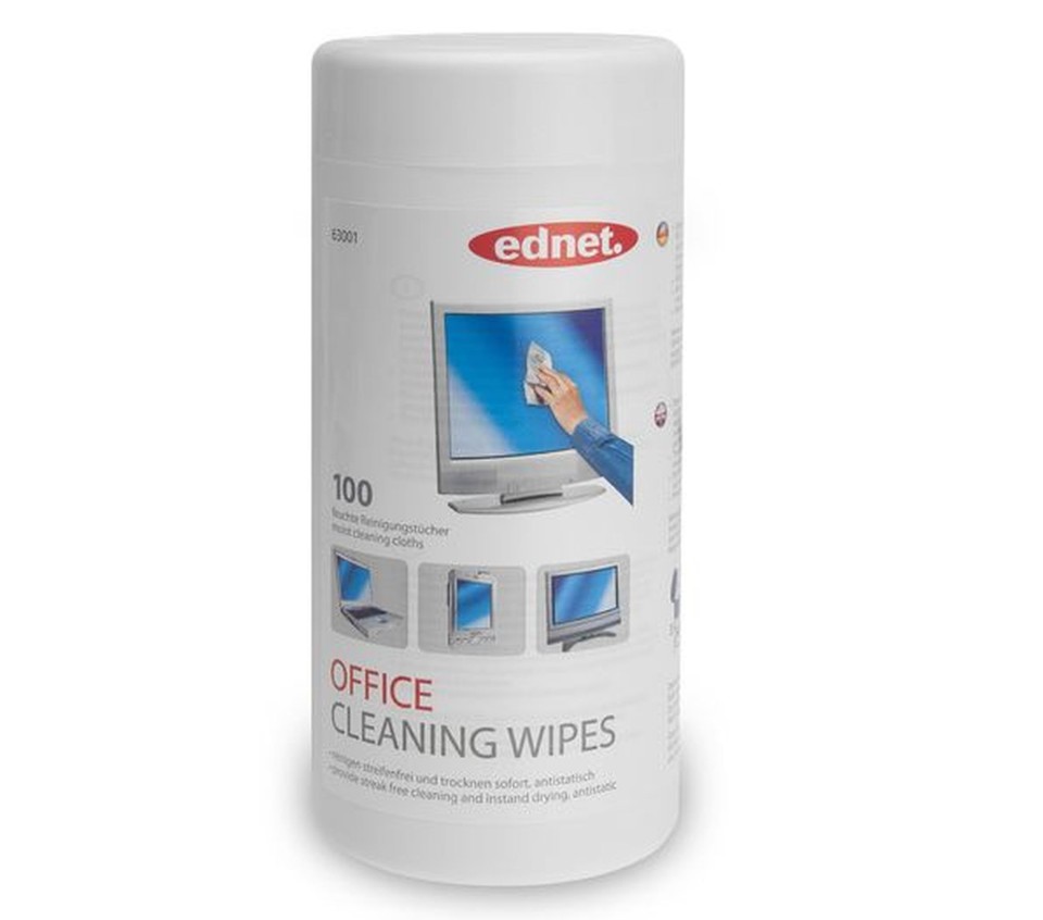 ednet Cleaning Wipes Office Pack 100