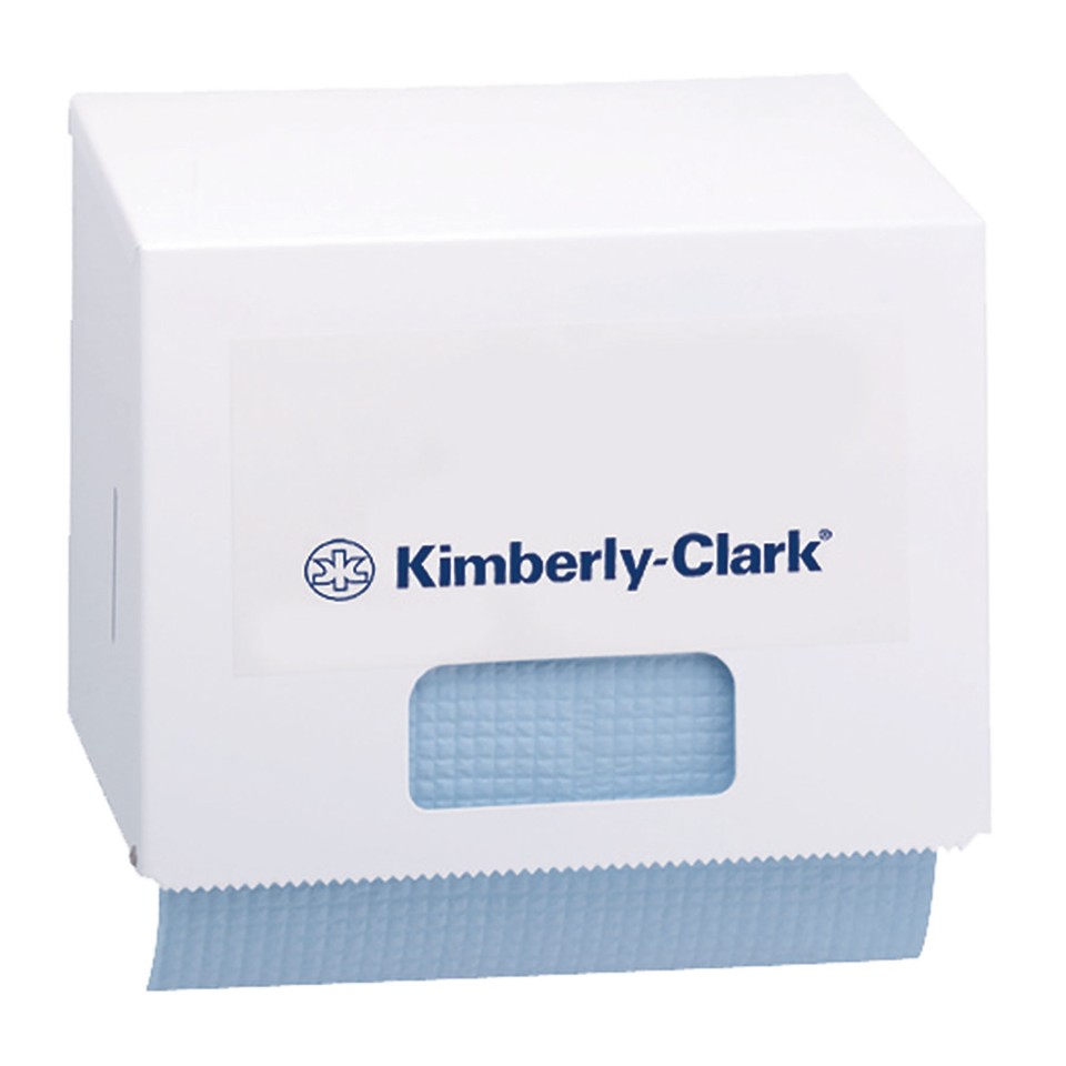 Kimberly-Clark WypAll Small Roll Dispenser 4915 White for WypAll codes 4194/4198/4223 and 94223