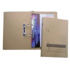 Jiffex File Spiral Spring Foolscap With Clip Buff image
