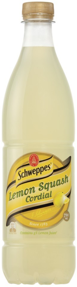 Schweppes Cordial Lemon Squash 720ml