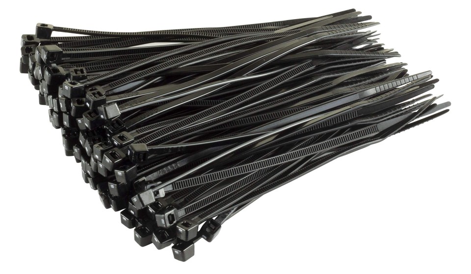 Powerforce Cable Tie Black 370mm x 4.8mm Nylon Uv 1000pk