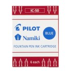 Pilot Fountain Pen Ink Cartridge Blue Pack Of 6 image