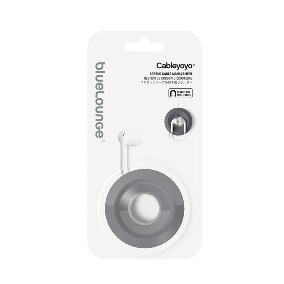 Blue Lounge Cableyoyo Earbud Cable Mgmt Dark Grey