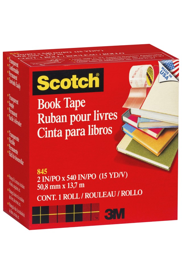 Scotch Book Repair Tape 845 50mmx13.7m Roll 1