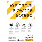 Covid-19 A3 We Can All Slow The Spread Poster Ea image