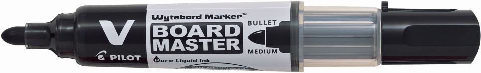Pilot BeGreen V Board Master Whiteboard Marker Bullet Tip Black