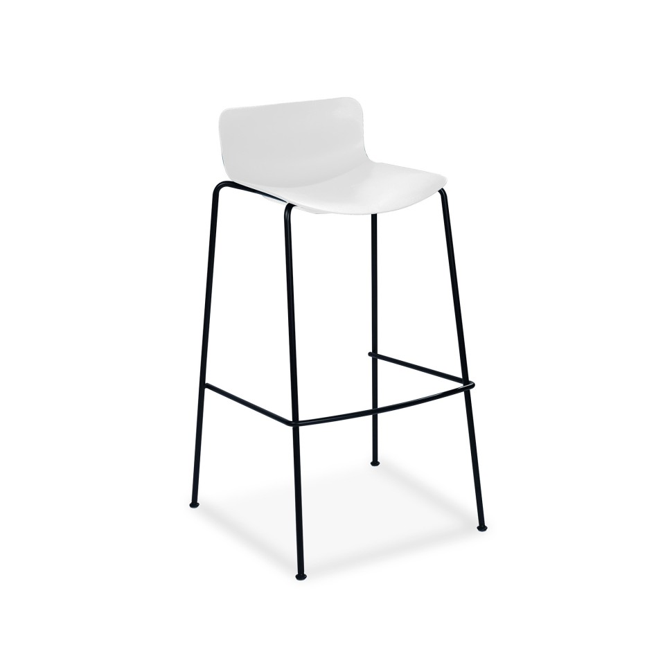 Chair Solutions Aurora Barstool Black 4 Leg