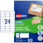 Avery Enviro Address Labels Laser Printers, 64 x 33.8 mm, 2400 Labels (959122 / L7159EV) image