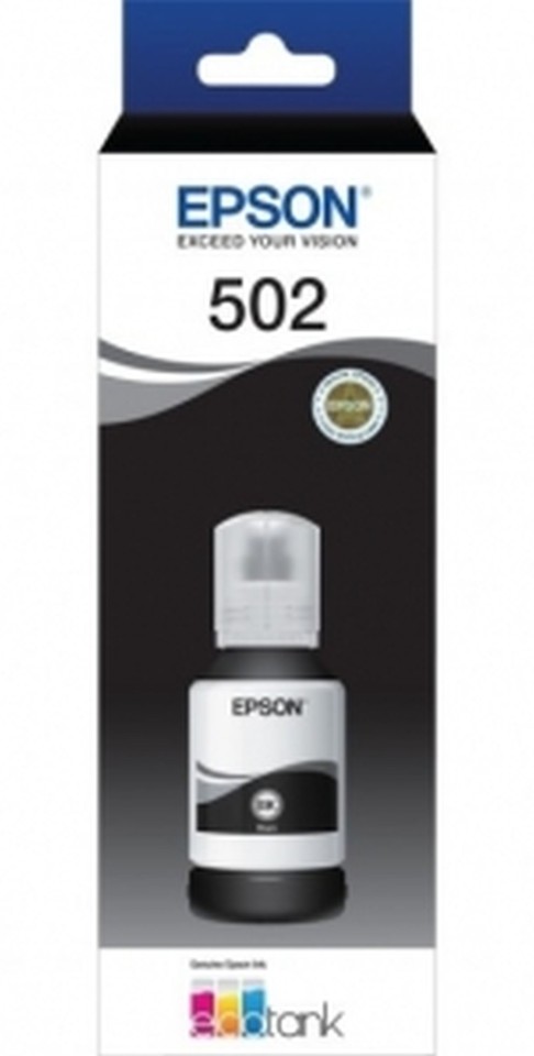 Epson EcoTank Ink Refill Bottle T502 Ultra High Yield Black