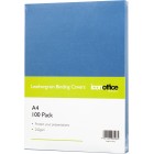 Icon Binding Covers Leathergrain A4 250gsm Blue Pack 100 image
