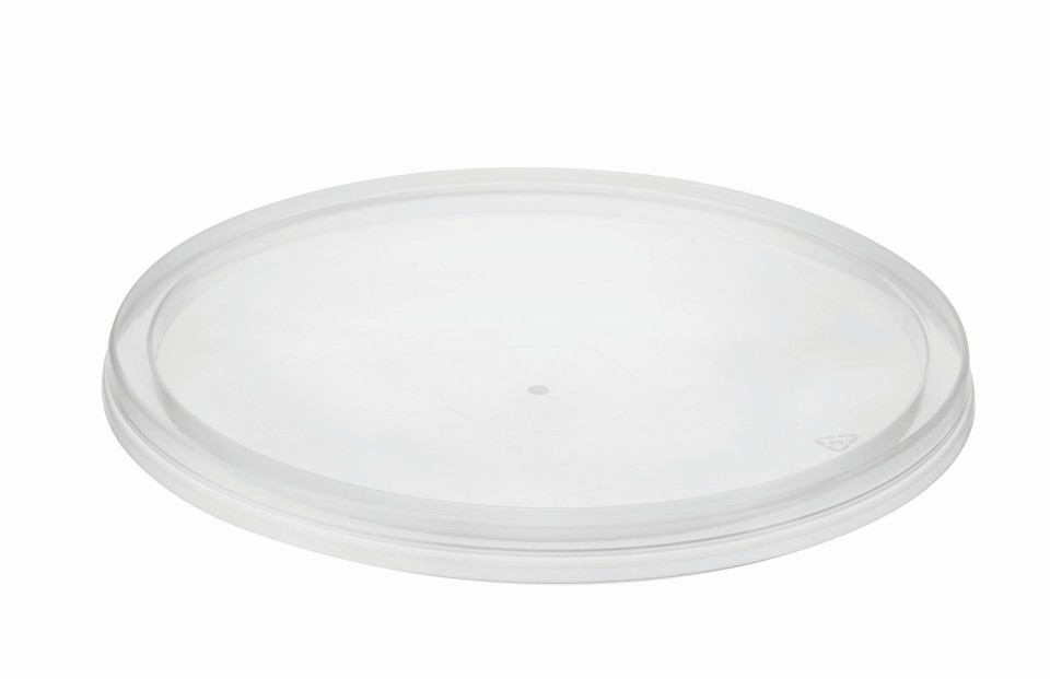 Microready Round Flat Takeaway Container Lids Carton 500