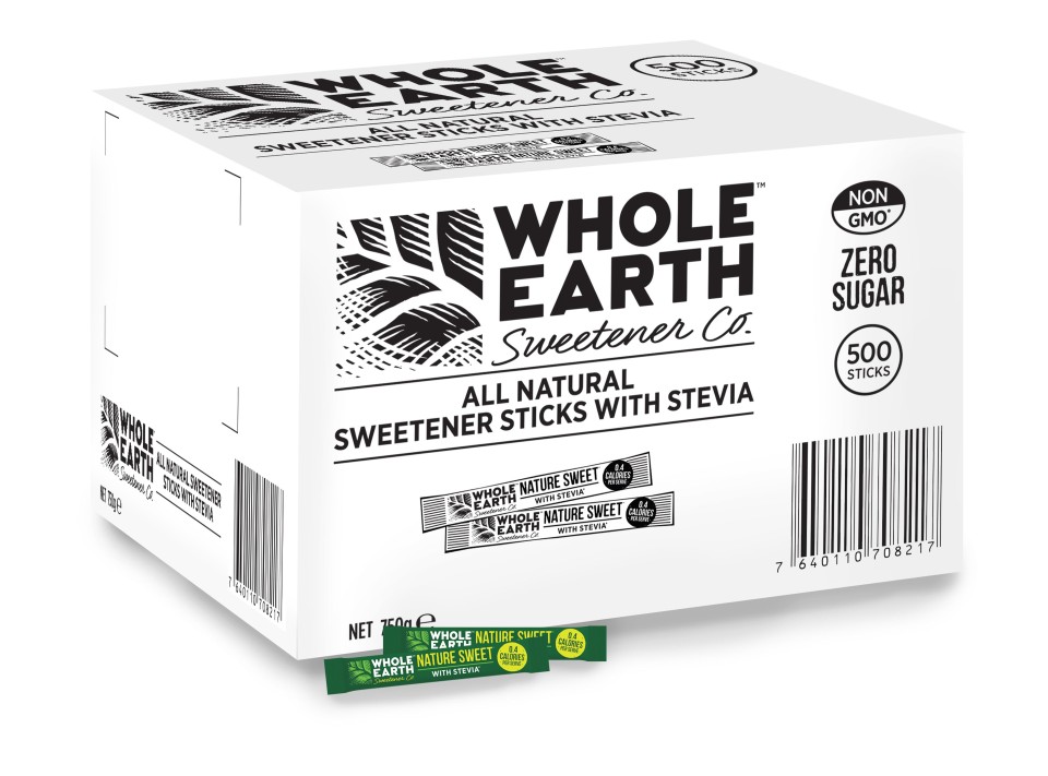 Whole Earth Stevia Sticks Box 500