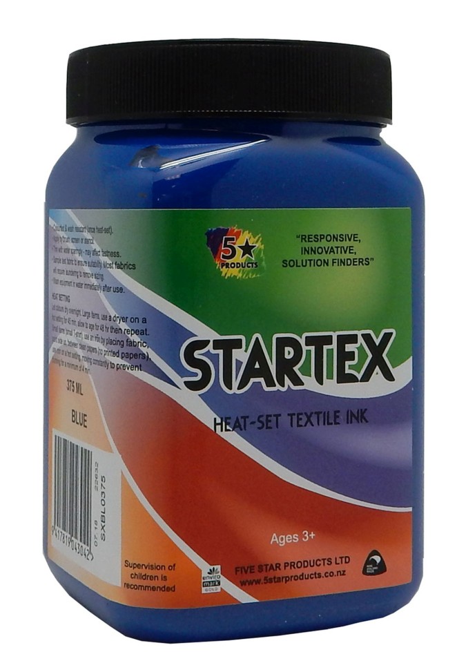5 Star Startex Ink 375ml Blue