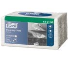 Tork Cleaning Cloth Folded 510150 W8 55 Sheets White Box 8 image
