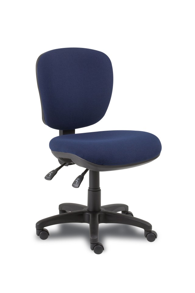 Arena 2.40 Task Chair 2 Lever Mid Back Navy
