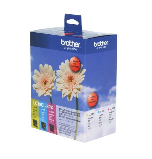 Brother Inkjet Ink Cartridge LC39 Tri Colour Pack 3