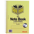 Spirax 570 Spiral Notebook With Pocket A5 200 Pages image