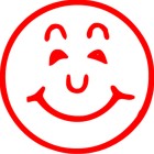 Self-Inking Stamp Smiley Face With Red Ink image