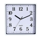Carven Wall Clock Glass Face Square 25cm White image