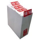 Filecorp C-Ezi Numeric Labels Year 2018 16 x 28mm Roll 100 image