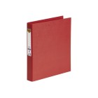 Marbig Ring Binder PE Linen A4 2D 25mm Red image