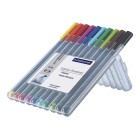 Staedtler Triplus Fineliner Pen Super Fine 0.3mm Assorted Colours Set 10 image