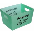 Deskside Recycling Tray Green 330mm x 240mm x 215mm image