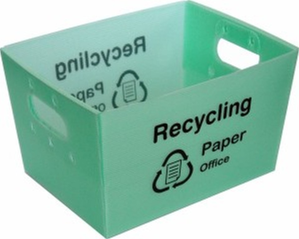 Waste Bin Recycling Tray 330 x 240 x 215mm Green