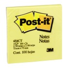 Post-it Notes Yellow 654-1 76x76mm 100 Sheet Pads Pack 12 image