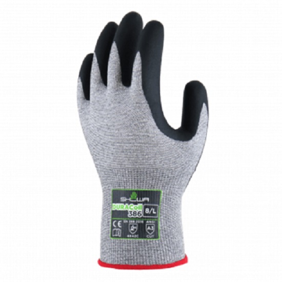Lynn River Showa Duracoil 386 Micro Cut C Cut Resistant Gloves Grey Pair