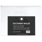 OSC Document Wallet Zip Close A4 Clear Pack 5 image