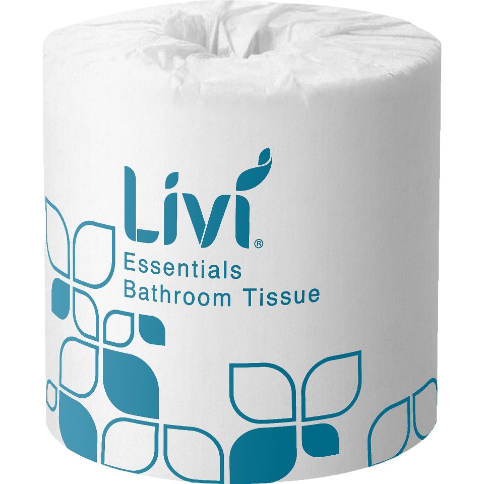 Livi Essentials 1001 Premium Toilet Tissue 2 Ply 400 sheets per roll White Carton of 48