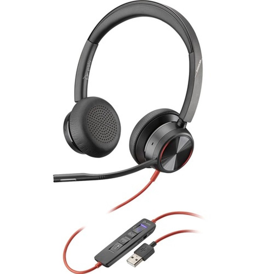 Poly Plantronics Blackwire 8225-m Ms Usb-a Stereo Wired Headset