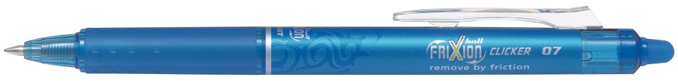 Pilot Frixion Clicker Ballpoint Pen Retractable Erasable Fine 0.7mm Light Blue