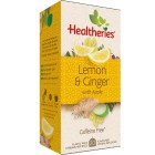 Healtheries Tea Bags Lemon & Ginger Pack 20 image