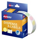 Avery Dot Stickers Dispenser Pastel 14mm Diameter 600 Labels 937377 image