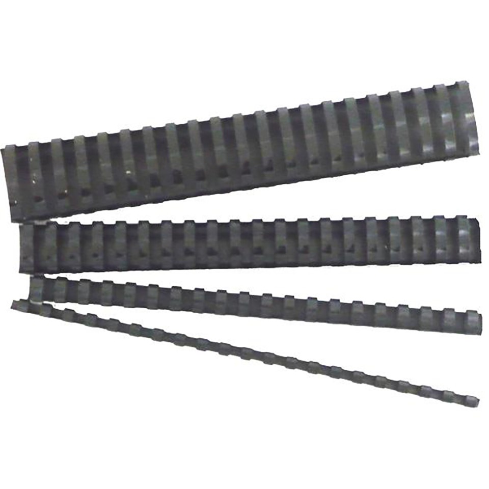 Coils Plastic 6mm Black Bx100