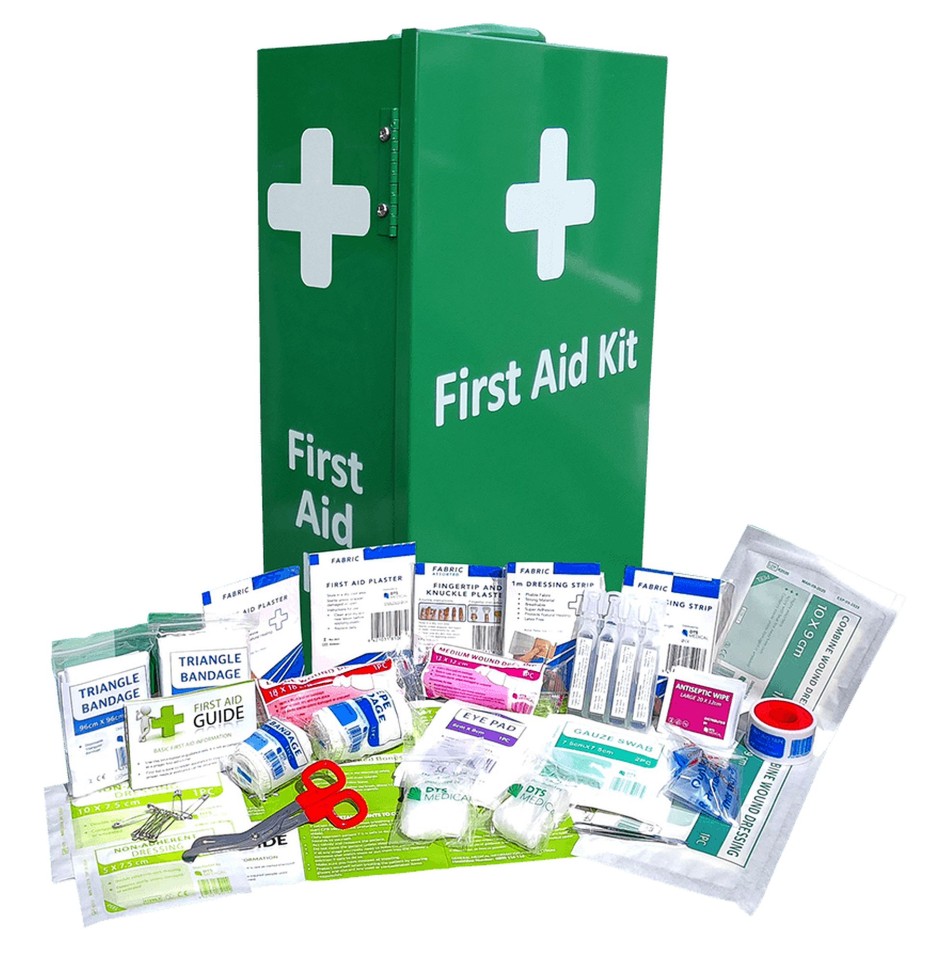 DTS Large Portrait Wall Mountable Workplace First Aid Kit 1-50 person