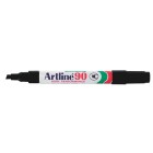 Artline 90 Permanent Marker Chisel Tip 2.0-5.0mm Black image