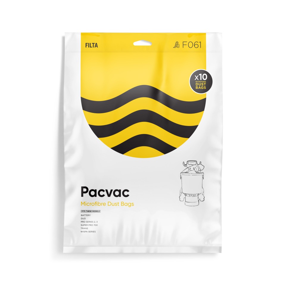 Pacvac Microfibre Vacuum Bag Pack 10