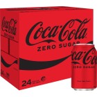 Coca Cola Zero Sugar Soft Drink Cans 24 x 330ml image