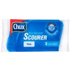 Chux Non Scratch Scourer Pad Blue Pack of 3 NSPAD3/6 image