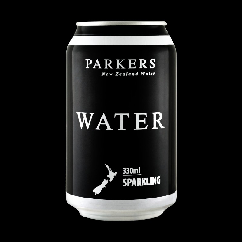 Parkers Water 330ml Can Sparkling Case 24 Cans