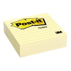 Post-It Super Sticky Notes Lined Canary Yellow 101 x 101mm 300 Sheets image